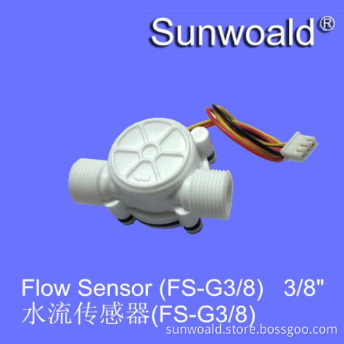 G3/8" mini Plastic Water Flow meter hall Sensor